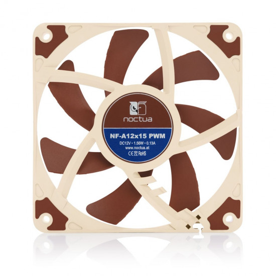 Noctua NF-A12x15 PWM Computer case Fan 12 cm Beige, Brown