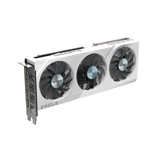 GIGABYTE GeForce RTX 4060 EAGLE OC ICE 8G Graphics Card - 8GB GDDR6, 128bit, PCI-E 4.0, 2505MHz Core Clock, 2 x DisplayPort 1.4a, 2 x HDMI 2.1a, NVIDIA DLSS 3, GV-N4060EAGLEOC ICE-8GD