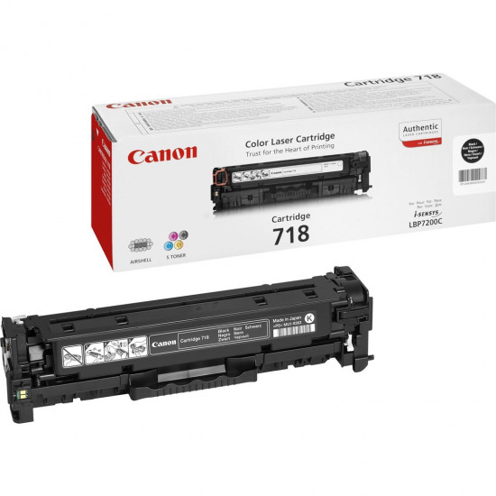 Canon CRG-718 Bk toner cartridge 1 pc(s) Original Black