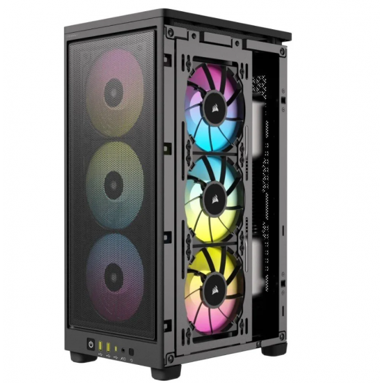 Corsair | RGB AIRFLOW PC Case | 2000D | Black | Mini-ITX | Power supply included No | SFX