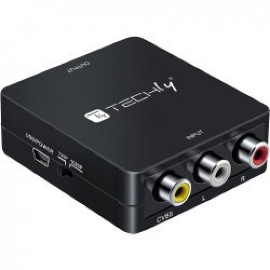 AV Composite video and audio converter 3x RCA to HDMI 1080p