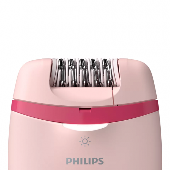 Philips | Corded Compact Epilator | BRE285/00 Satinelle Essential | White/Pink