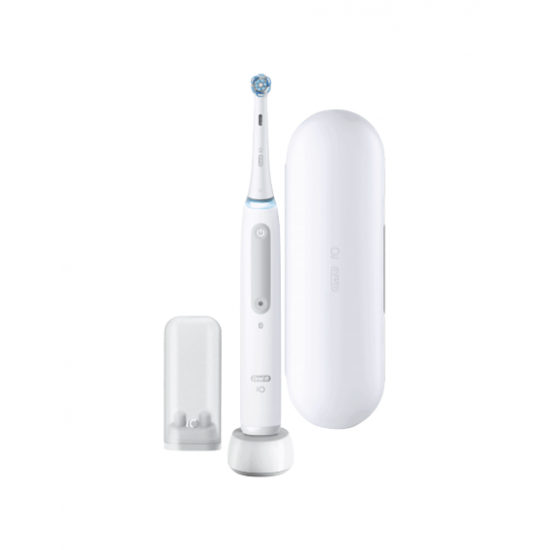 Oral-B | Electric Toothbrush | iO4 | Rechargeable | For adults | Number of brush heads included 1 | Number of teeth brushing modes 4 | Quite White