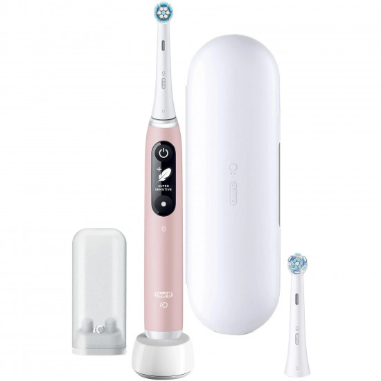 Oral-B Toothbrush + Travel Case | iO6 | Rechargeable | For adults | Number of brush heads included 1 | Number of teeth brushing modes 5 | Pink