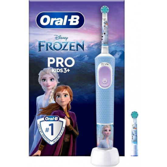 Oral-B Electric Toothbrush | Vitality Pro Frozen | Rechargeable | For children | Number of brush heads included 1 | Number of teeth brushing modes 2