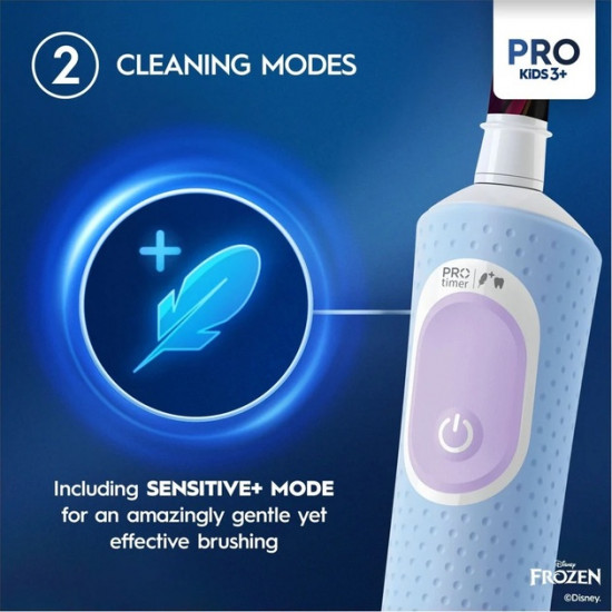 Oral-B Electric Toothbrush | Vitality Pro Frozen | Rechargeable | For children | Number of brush heads included 1 | Number of teeth brushing modes 2