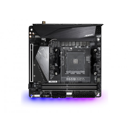 Gigabyte | B550I AORUS PRO AX 1.0 | Processor family AMD | Processor socket AM4 | DDR4 DIMM | Memory slots 2 | Chipset AMD B | Mini ITX