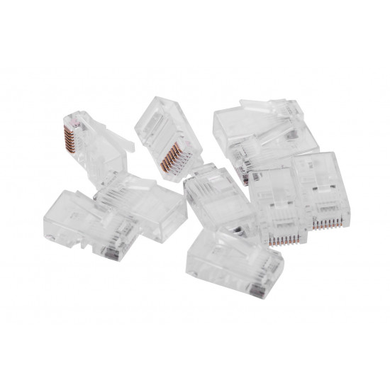 Cablexpert PLUG3UP6/100 wire connector 1 Transparent