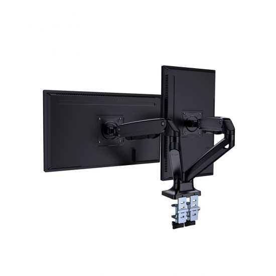 Gembird MA-DA2-03 monitor mount / stand 88.9 cm (35) Black Desk