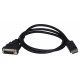 HL HL31914 video cable adapter 1 m DisplayPort DVI-I Black