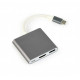 Gembird A-CM-HDMIF-02-SG USB graphics adapter 3840 x 2160 pixels Grey