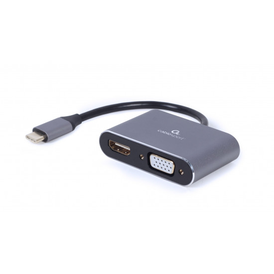 Cablexpert A-USB3C-HDMIVGA-01 USB graphics adapter Grey