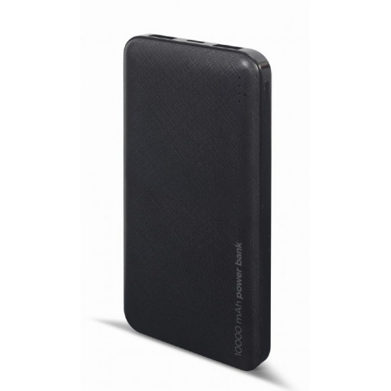 Gembird PB10-02 power bank Lithium Polymer (LiPo) 10000 mAh Black