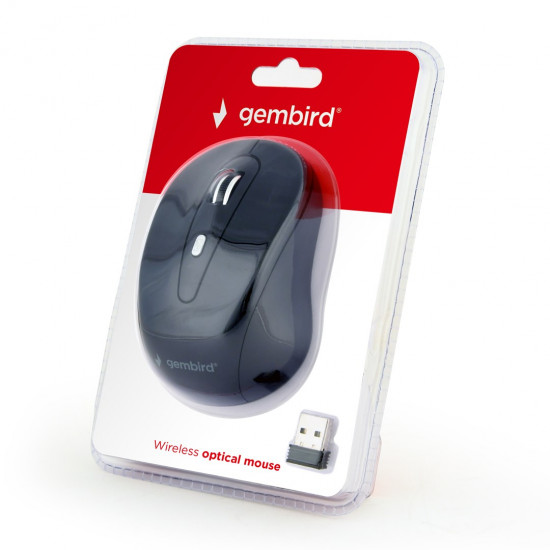 Gembird MUSW-6B-01 mouse Office Right-hand RF Wireless Optical 1600 DPI