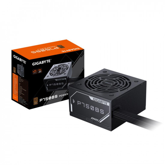 Power Supply|GIGABYTE|GP-P750BS|750 Watts|Efficiency 80 PLUS BRONZE|PFC Active|MTBF 100000 hours|GP-P750BS