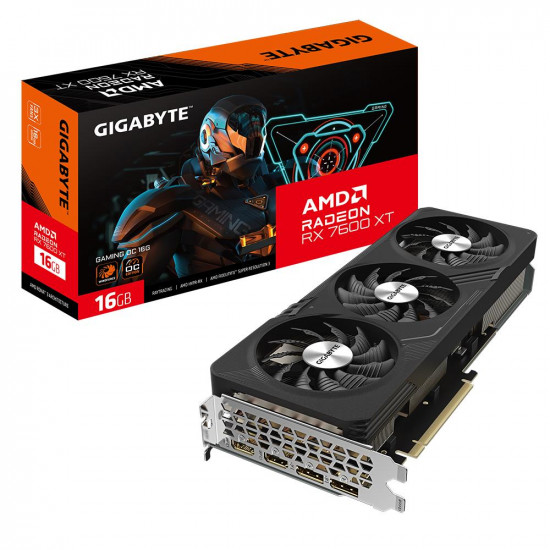 Graphics Card|GIGABYTE|AMD Radeon RX 7600 XT|16 GB|GDDR6|PCIE 4.0 16x|Triple slot Fansink|2xHDMI|2xDisplayPort|R76XTGAMINGOC-16GD1.1