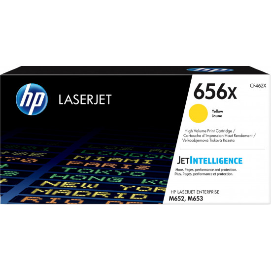 HP 656X High Yield Yellow Original LaserJet Toner Cartridge