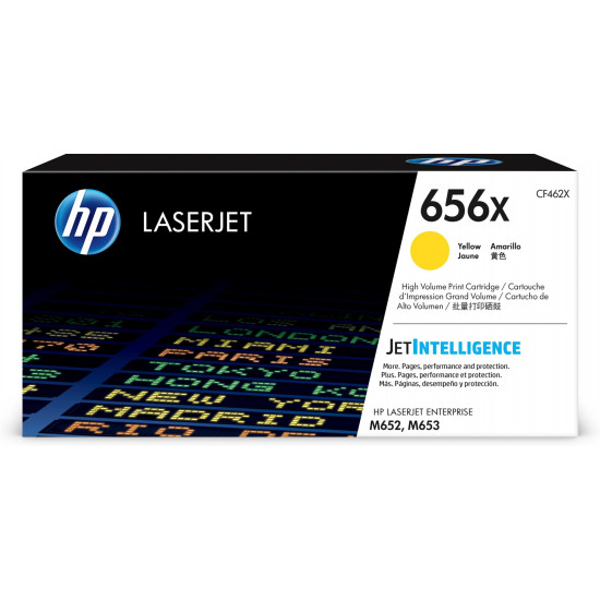 HP 656X High Yield Yellow Original LaserJet Toner Cartridge