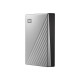 WD My Passport Ultra 4TB Silver USB-C/USB3.0 HDD 2.5inch Metal finish RTL portable extern