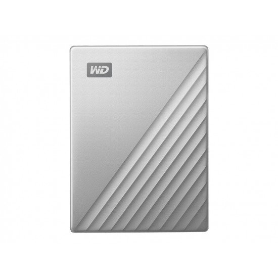 WD My Passport Ultra 4TB Silver USB-C/USB3.0 HDD 2.5inch Metal finish RTL portable extern