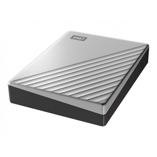 WD My Passport Ultra 4TB Silver USB-C/USB3.0 HDD 2.5inch Metal finish RTL portable extern