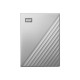 WD My Passport Ultra 4TB Silver USB-C/USB3.0 HDD 2.5inch Metal finish RTL portable extern