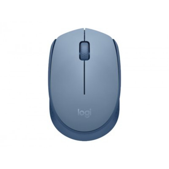 LOGITECH M171 Mouse right and left-handed optical 3 buttons wireless 2.4 GHz USB wireless receiver blue/grey