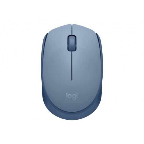 LOGITECH M171 Mouse right and left-handed optical 3 buttons wireless 2.4 GHz USB wireless receiver blue/grey