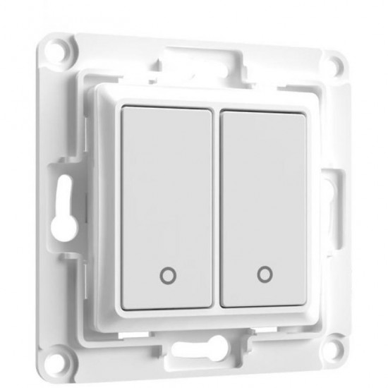 Shelly Accessories Wall Switch 2 Wandtaster 2-fach Weiß