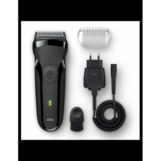 Braun | Shaver | 300s 3-Flex Series 3 | Operating time (max) 20 min | NiMH | Black