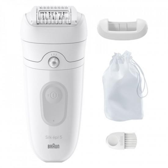 Braun | Epilator | SE5-011 Silk-épil 5 | Operating time (max) 40 min | Number of power levels 1 | Wet & Dry | White