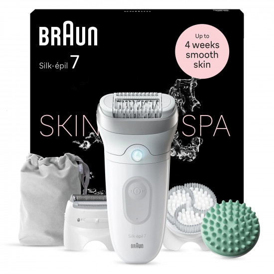 Braun | Epilator | Silk-épil SE7-081 | Operating time (max) 40 min | Number of power levels 1 | Wet & Dry | White