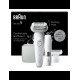 Braun Epilator | SES9-341 Silk-épil 9 | Operating time (max) 50 min | Number of power levels 2 | Wet & Dry | White