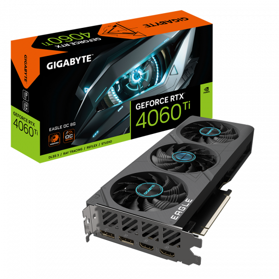 Gigabyte GeForce RTX 4060 Ti EAGLE OC 8G | NVIDIA | 8 GB | GeForce RTX 4060 Ti | HDMI ports quantity 2 | PCI-E 4.0