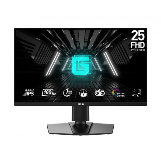 LCD Monitor|MSI|G255PF E2|24.5|Gaming|Panel IPS|1920x1080|16:9|180Hz|1 ms|Speakers|Swivel|Pivot|Height adjustable|Tilt|G255PFE2