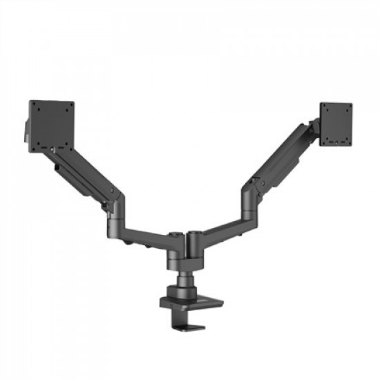 EDBAK Desk Mount | DMV02 Dual Swing Arm | Height adjustment, Tilt | 19-35  | Maximum weight (capacity) 20 kg | Black