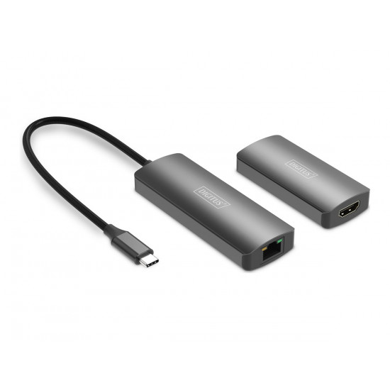 DIGITUS 4K Video Extender USB-C - HDMI 4K/120Hz CAT6 30m