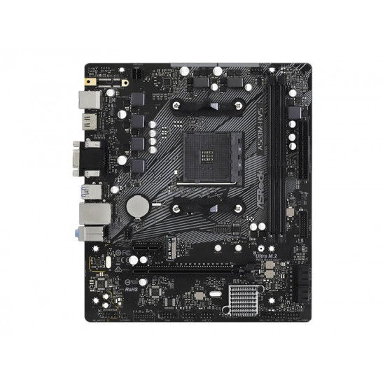 ASROCK A520M-HVS AM4 2xDDR4 1 x PCIe 3.0 x16 1 x PCIe 3.0 x1 D-Sub HDMI mATX MB