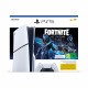 Sony Playstation 5 Slim - 1TB Fortnite Cobalt Star Bundle white