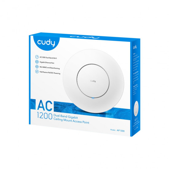 Cudy AC1300 White Power over Ethernet (PoE)