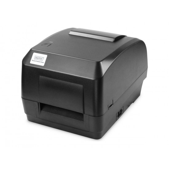 DIGITUS Bar Code Label Printer 300dpi Thermal Direct/Transfer USB LAN Serial