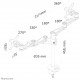 Neomounts Tischhalterung für vier Flachbildschirme bis 27 (69 cm) 6KG FPMA-D935D4