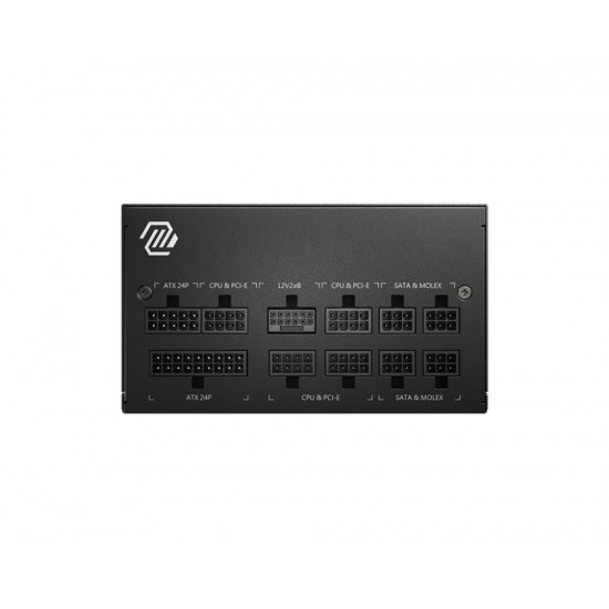 Power Supply|MSI|MAG A850GL PCIE5 II|850 Watts|Efficiency 80 PLUS GOLD|PFC Active|MAGA850GLPCIE5II