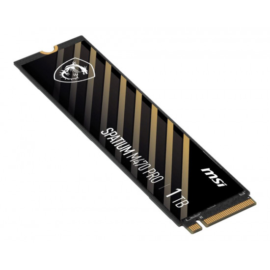 SSD|MSI|SPATIUM M470 PRO|1TB|M.2|PCIe Gen4|NVMe|3D NAND|Write speed 4500 MBytes/sec|Read speed 6000 MBytes/sec|2.15mm|TBW 320 TB|MTBF 150000 hours|S78-440L0J0-P83