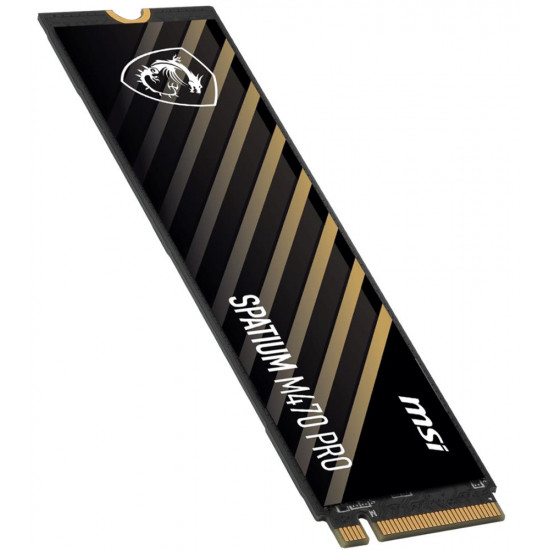 SSD|MSI|SPATIUM M470 PRO|2TB|M.2|PCIe Gen4|NVMe|3D NAND|Write speed 5000 MBytes/sec|Read speed 6000 MBytes/sec|2.15mm|TBW 640 TB|MTBF 150000 hours|S78-440Q990-P83