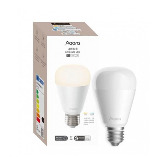 Smart Light Bulb|AQARA|Power consumption 10.5 Watts|Luminous flux 950 Lumen|6500 K|ZigBee|LB-L02E