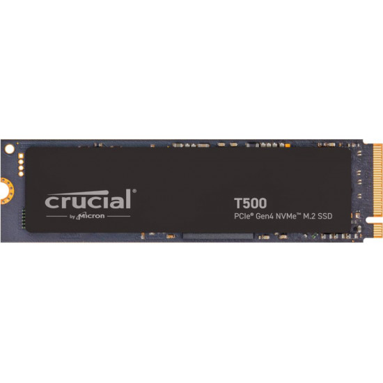 SSD|CRUCIAL|T500|500GB|M.2|PCIe Gen4|NVMe|3D NAND|Write speed 5700 MBytes/sec|Read speed 7200 MBytes/sec|TBW 300 TB|CT500T500SSD8