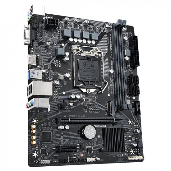 Mainboard|GIGABYTE|Intel Q470 Express|LGA1200|Micro-ATX|Memory DDR4|Memory slots 2|1xPCI-Express 3.0 1x|1xPCI-Express 3.0 16x|1xM.2|1x15pin D-sub|1xHDMI|4xUSB 2.0|2xUSB 3.2|2xPS/2|1xRJ45|3xAudio port|H510MHV22.0