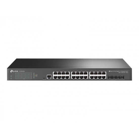 TP-LINK | 24-Port 10/100/1000Mbps Desktop Network Switch | SG3428X | Managed L2+ | Rackmountable | SFP+ ports quantity 4 | Power supply type External