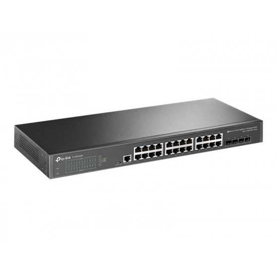 TP-LINK | 24-Port 10/100/1000Mbps Desktop Network Switch | SG3428X | Managed L2+ | Rackmountable | SFP+ ports quantity 4 | Power supply type External